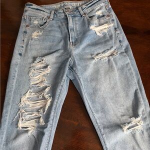 American Eagle Outfitters Light Blue Mom Jeans